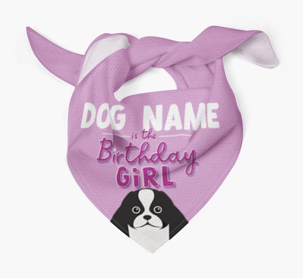 Birthday Girl: Personalized {breedFullName} Bandana