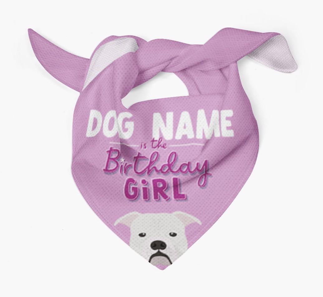 Birthday Girl: Personalized {breedFullName} Bandana