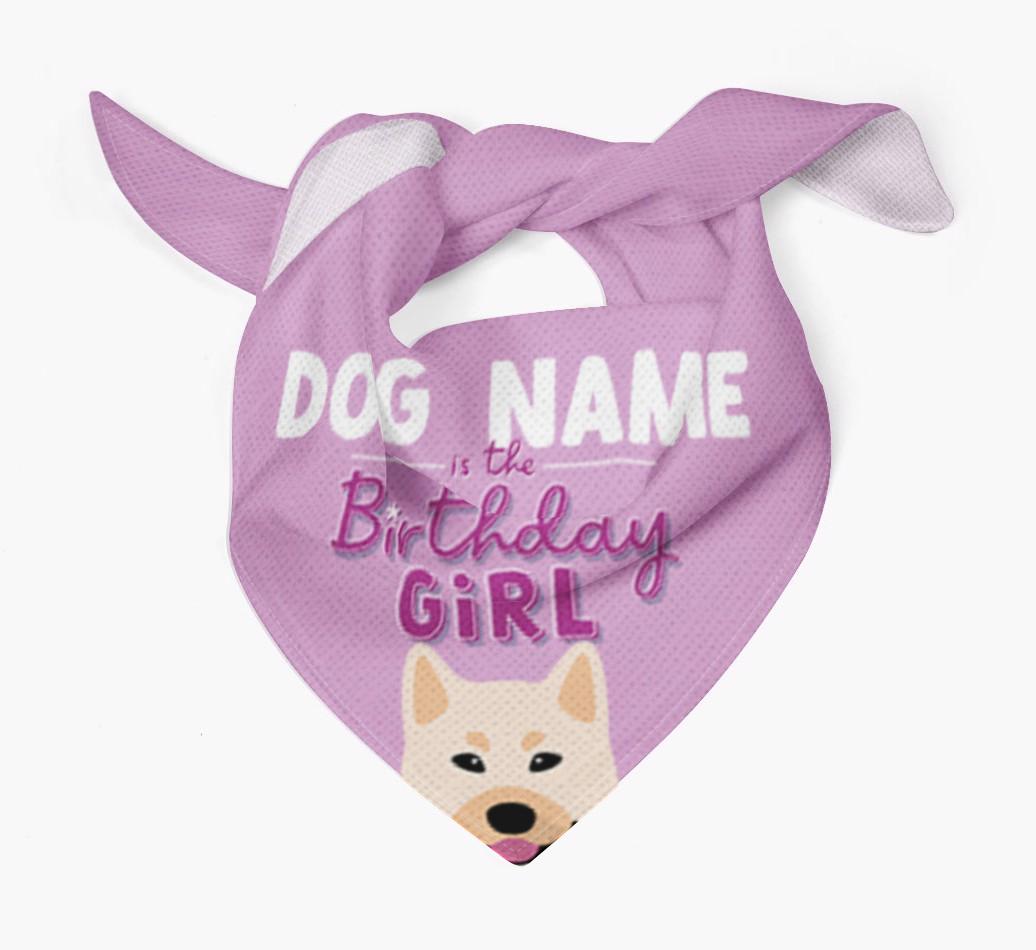 Birthday Girl: Personalized {breedFullName} Bandana