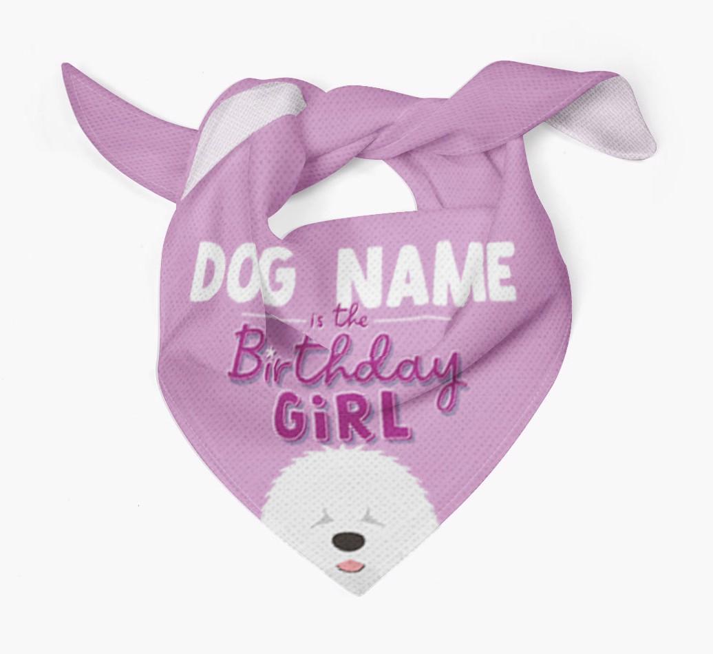 Birthday Girl: Personalized {breedFullName} Bandana