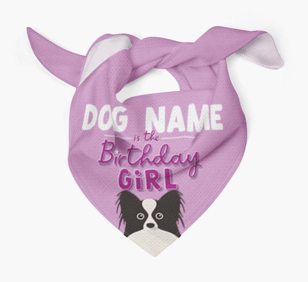 Birthday Girl: Personalized {breedFullName} Bandana