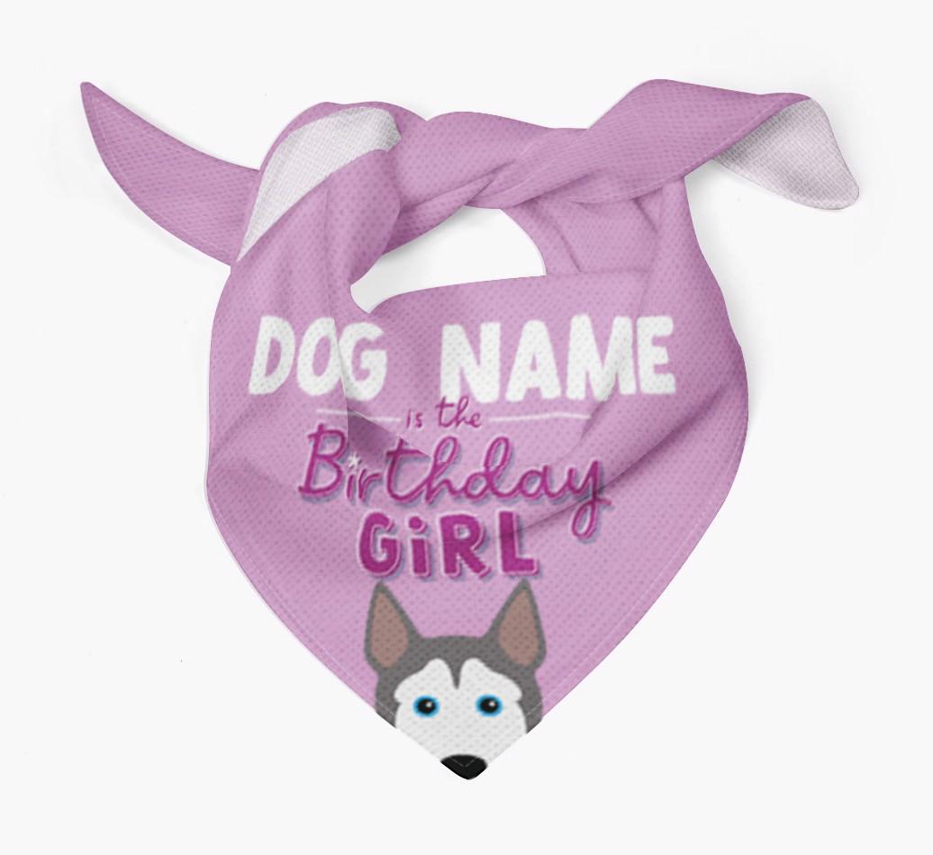 Birthday Girl: Personalized {breedFullName} Bandana