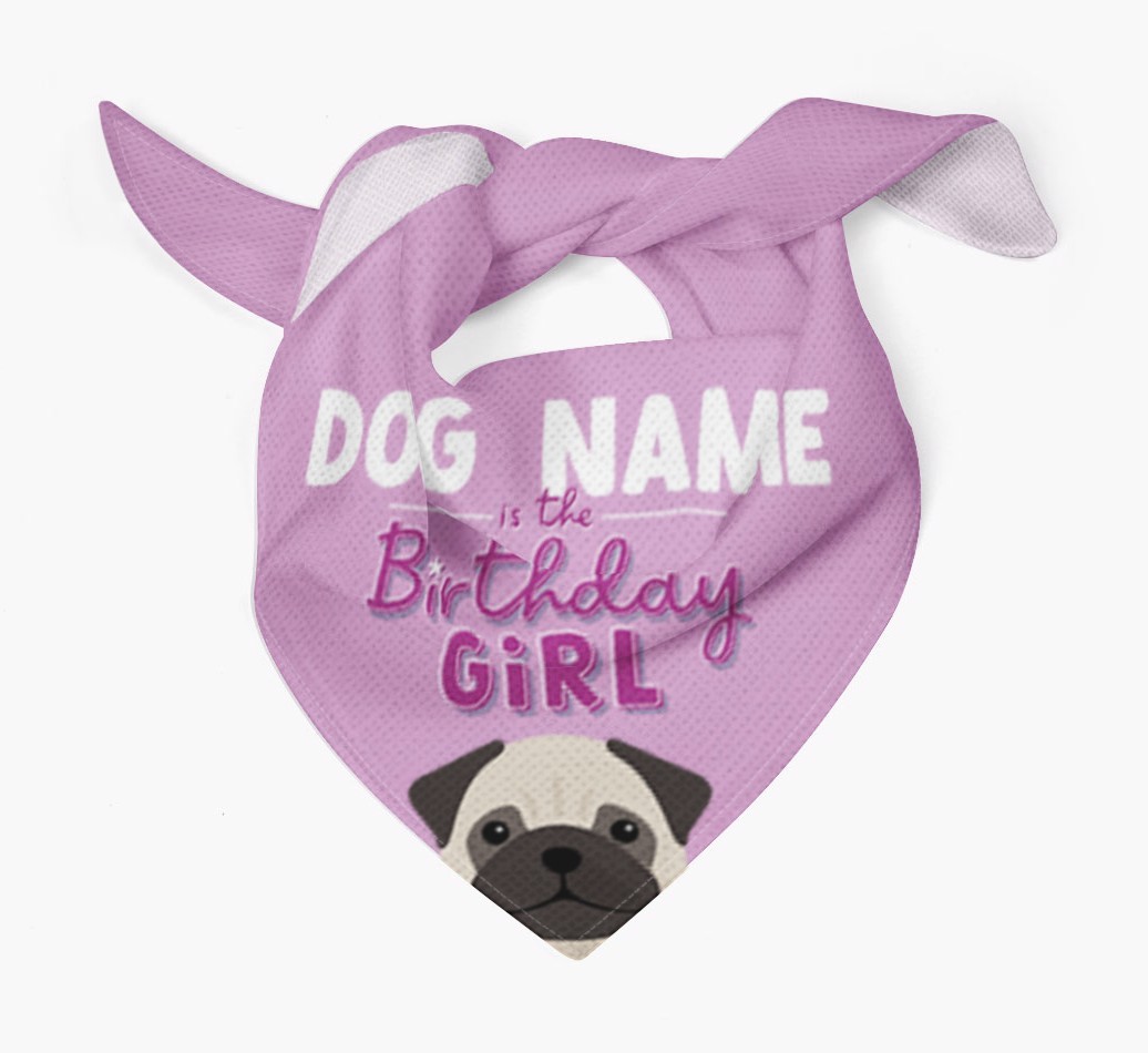 Birthday Girl: Personalized {breedFullName} Bandana