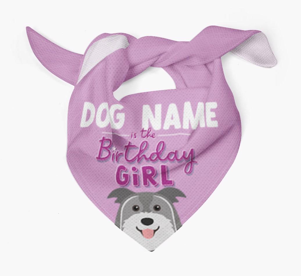 Birthday Girl: Personalized {breedFullName} Bandana
