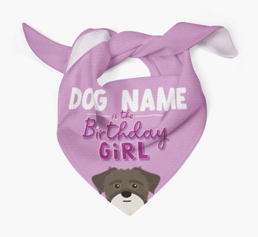 Birthday Girl: Personalized {breedFullName} Bandana