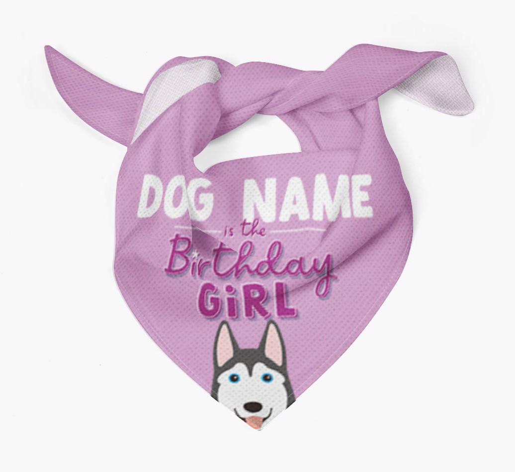 Birthday Girl: Personalized {breedFullName} Bandana