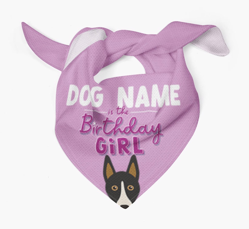 Birthday Girl: Personalized {breedFullName} Bandana