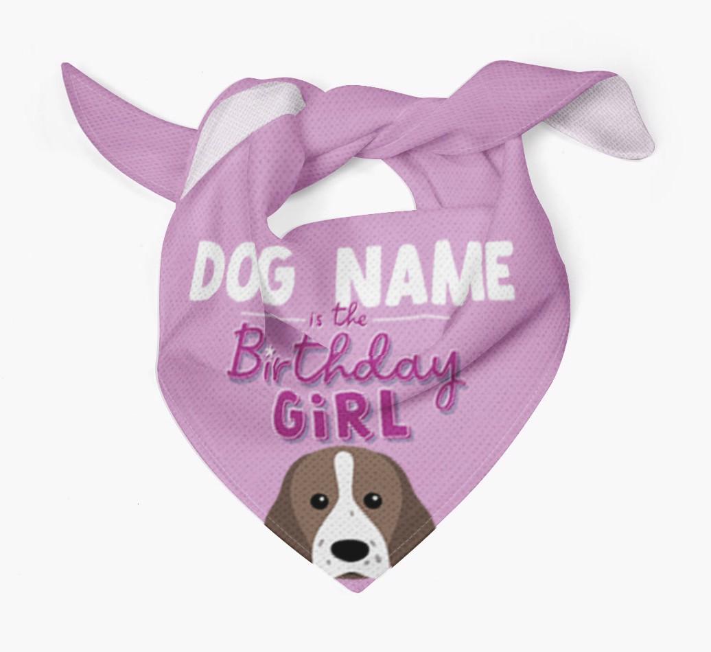 Birthday Girl: Personalized {breedFullName} Bandana