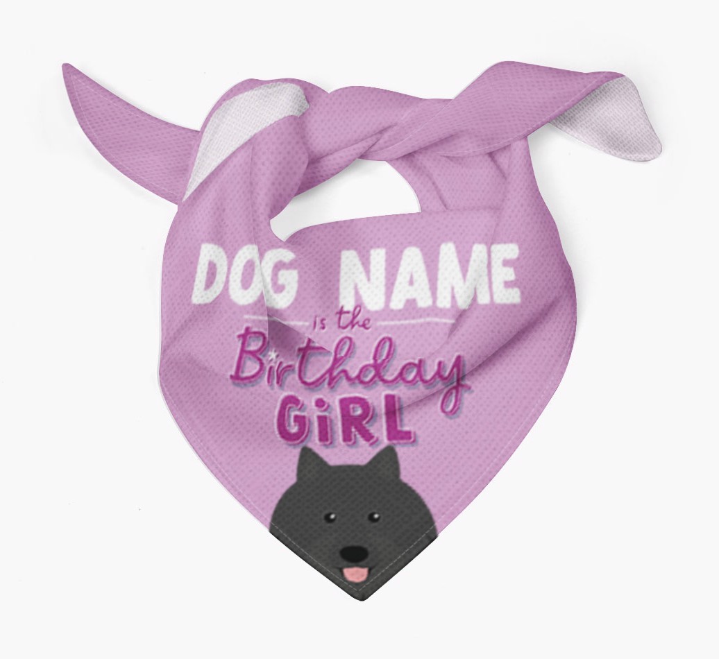 Birthday Girl: Personalized {breedFullName} Bandana