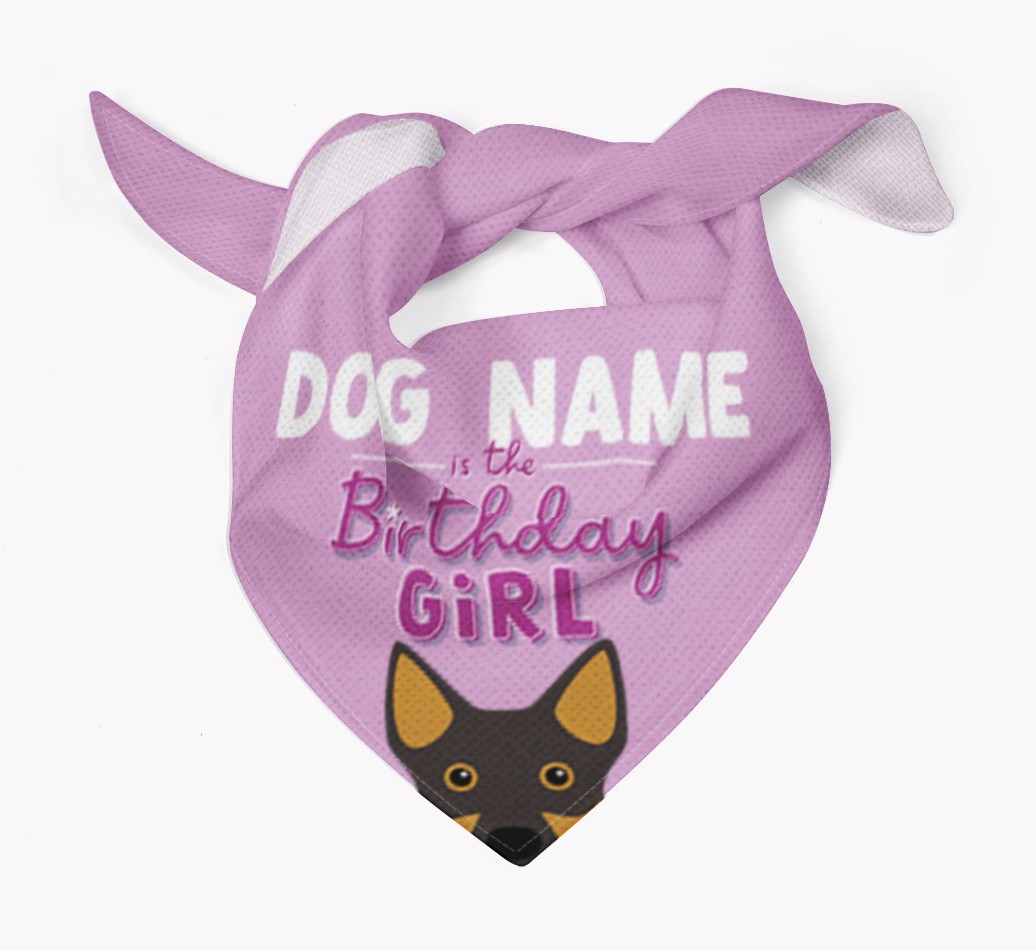 Birthday Girl: Personalized {breedFullName} Bandana
