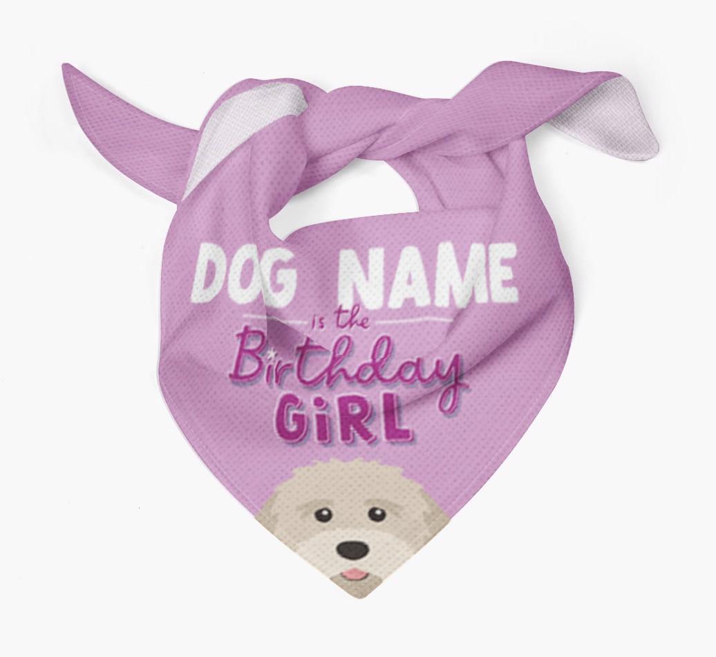 Birthday Girl: Personalized {breedFullName} Bandana