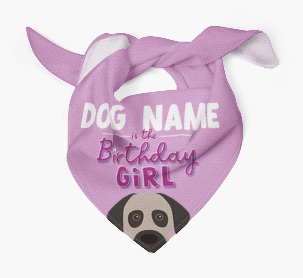 Birthday Girl: Personalized {breedFullName} Bandana