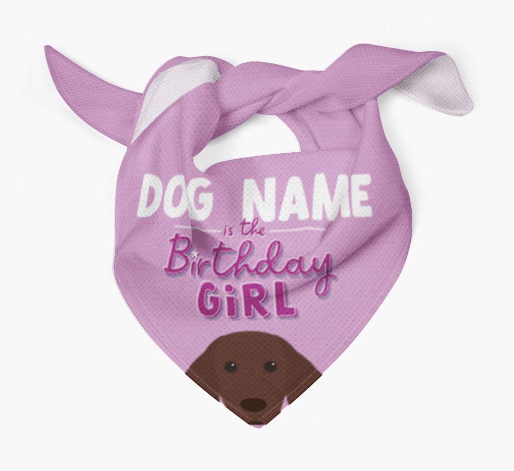 Birthday Girl: Personalized {breedFullName} Bandana