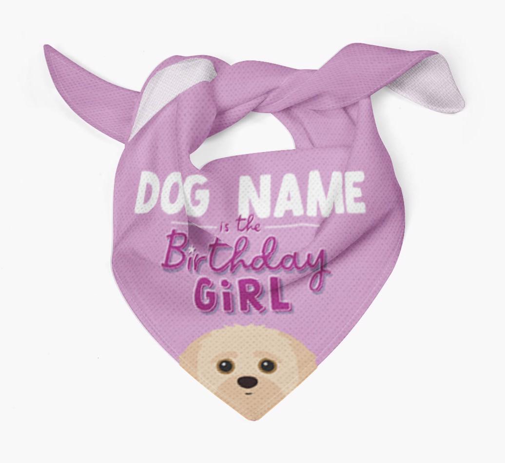 Birthday Girl: Personalized {breedFullName} Bandana