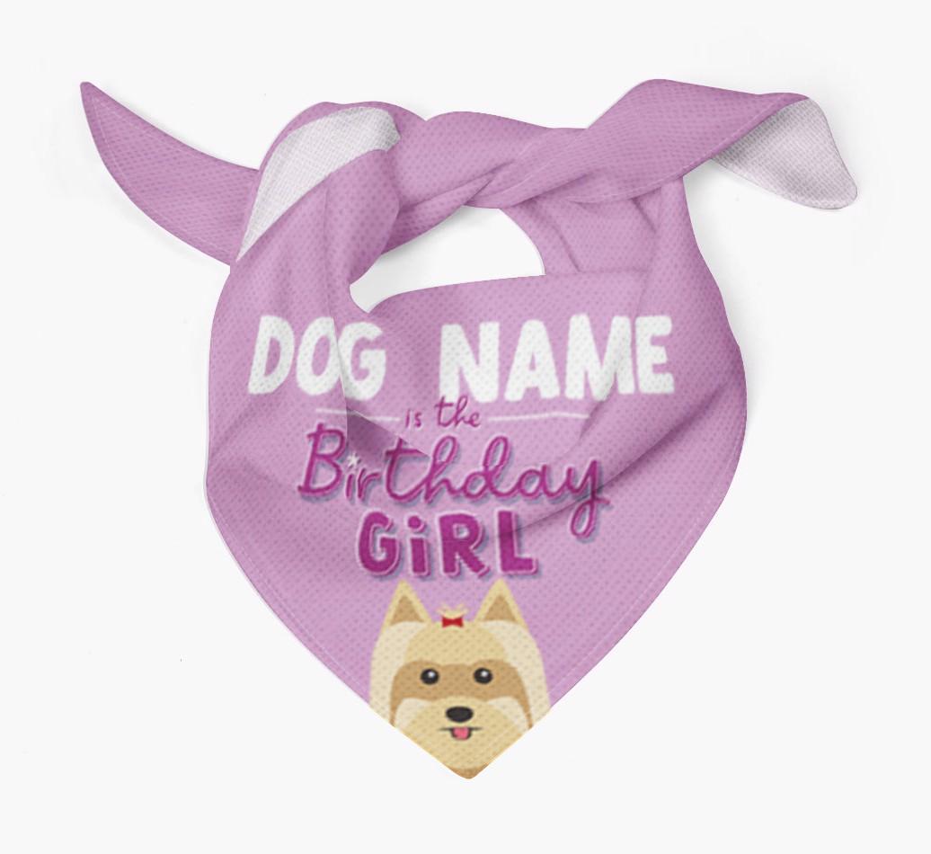Birthday Girl: Personalized {breedFullName} Bandana