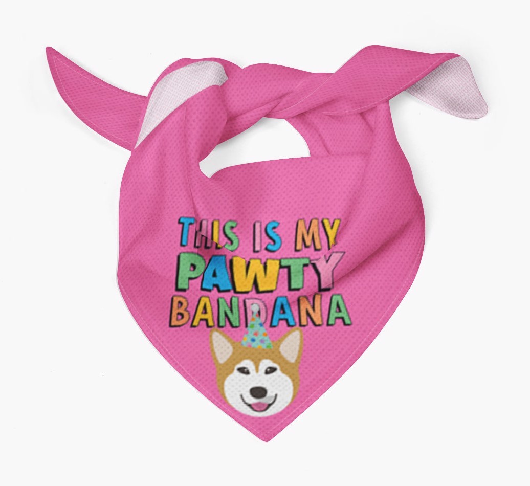 This Is My Pawty Bandana: Personalized {breedFullName} Bandana
