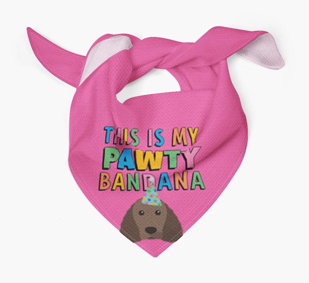 This Is My Pawty Bandana: Personalized {breedFullName} Bandana