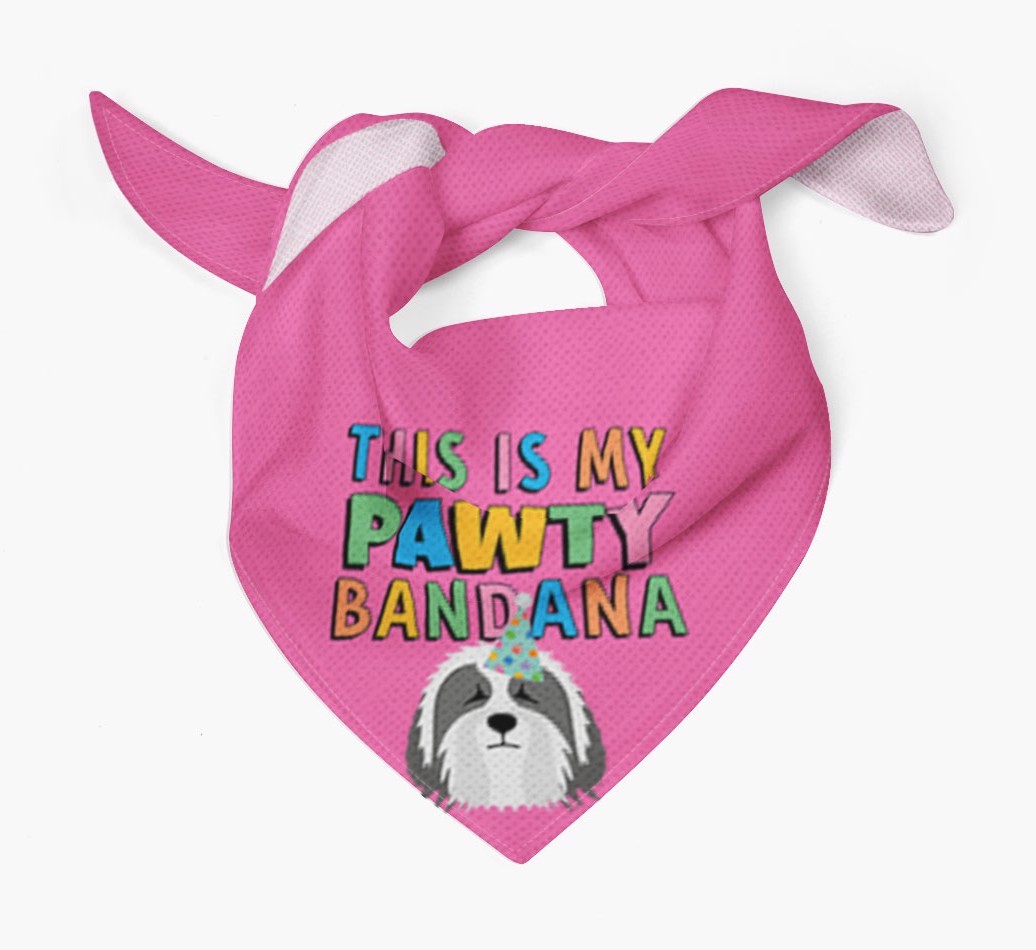 This Is My Pawty Bandana: Personalized {breedFullName} Bandana
