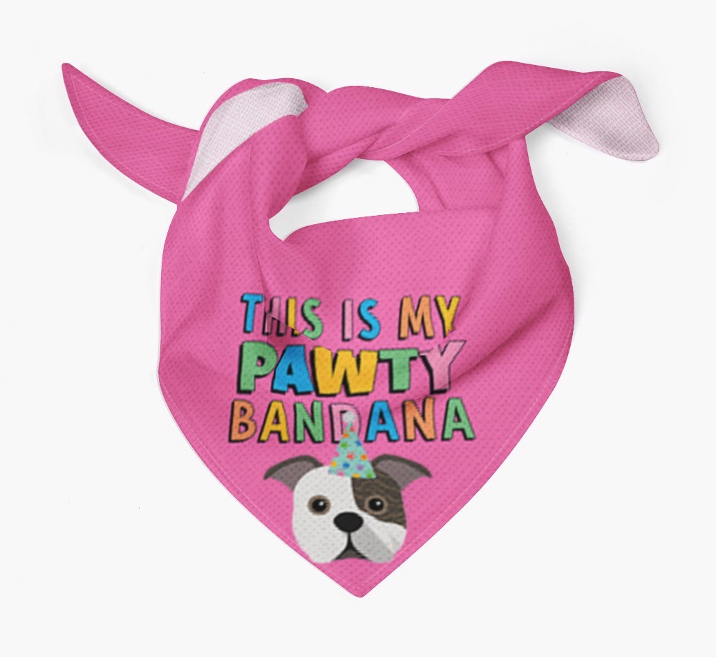 This Is My Pawty Bandana: Personalized {breedFullName} Bandana