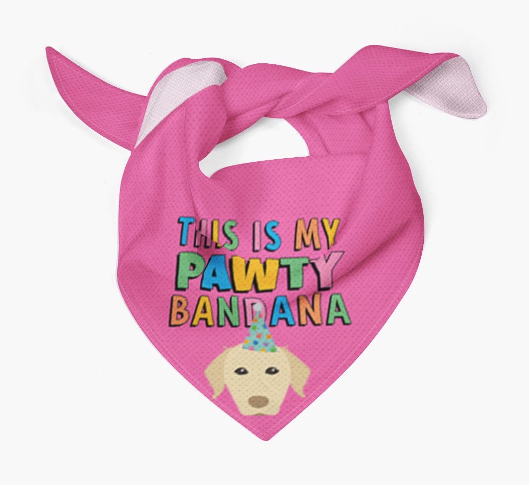 This Is My Pawty Bandana: Personalized {breedFullName} Bandana