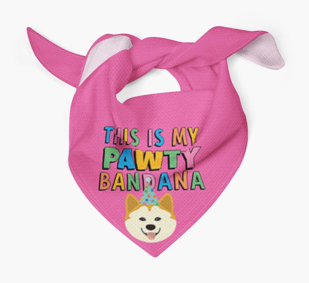 This Is My Pawty Bandana: Personalized {breedFullName} Bandana