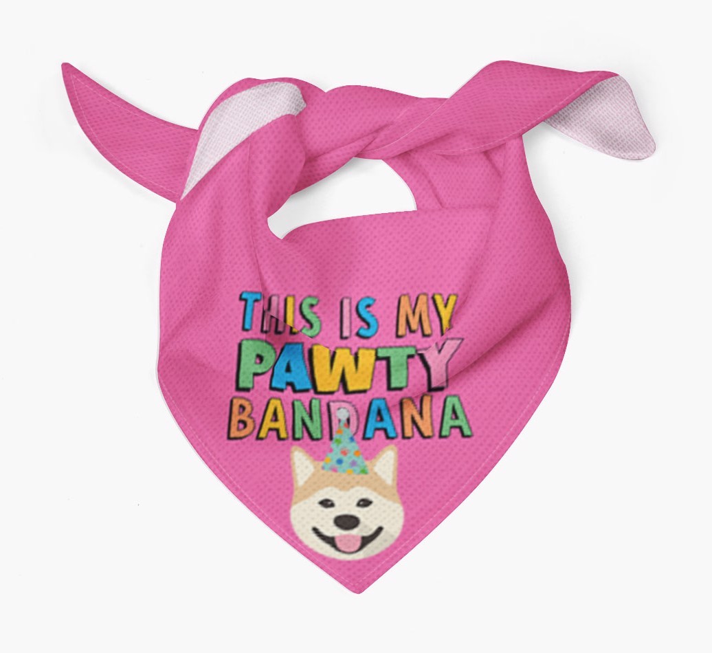 This Is My Pawty Bandana: Personalized {breedFullName} Bandana
