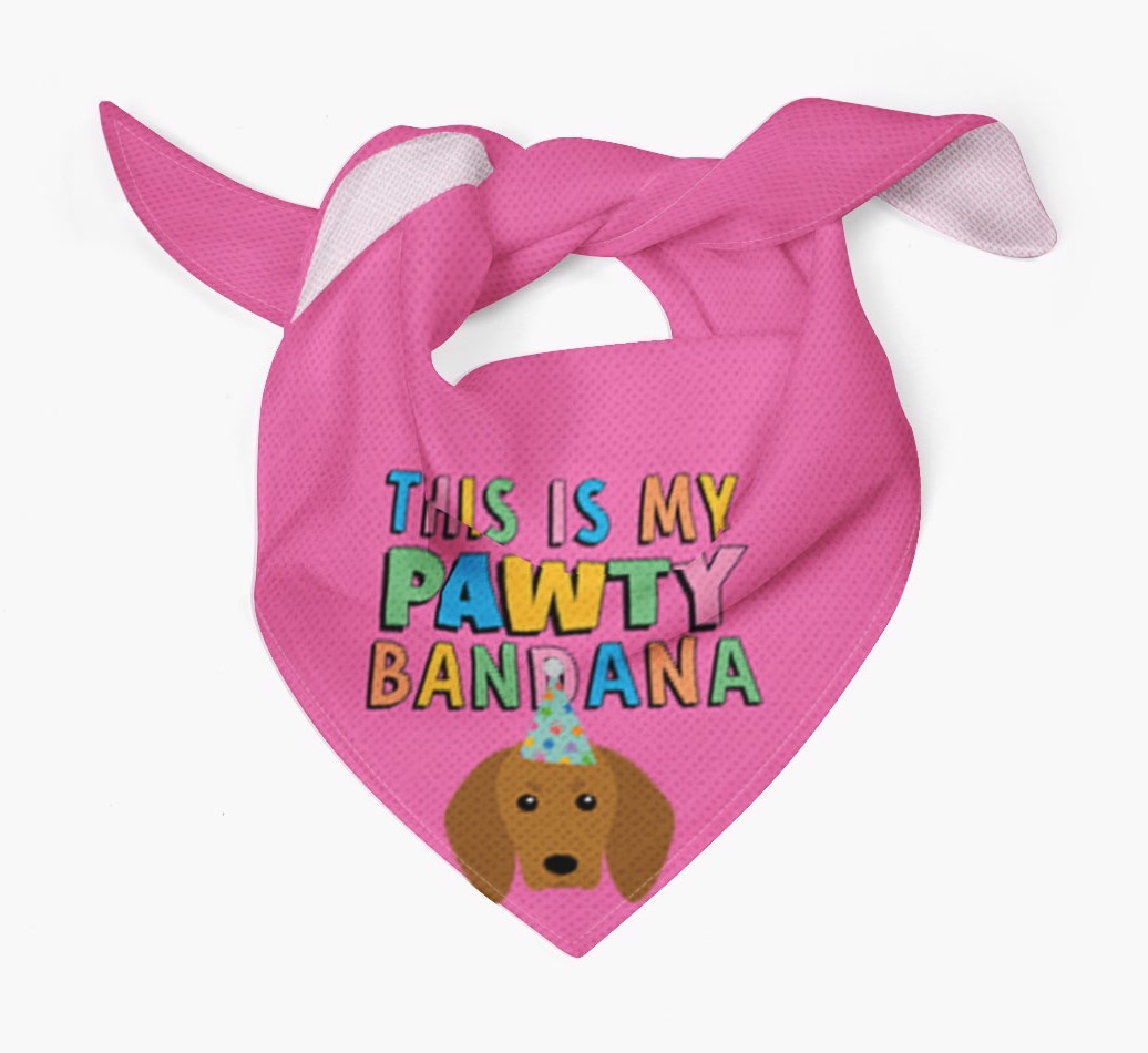 This Is My Pawty Bandana: Personalized {breedFullName} Bandana