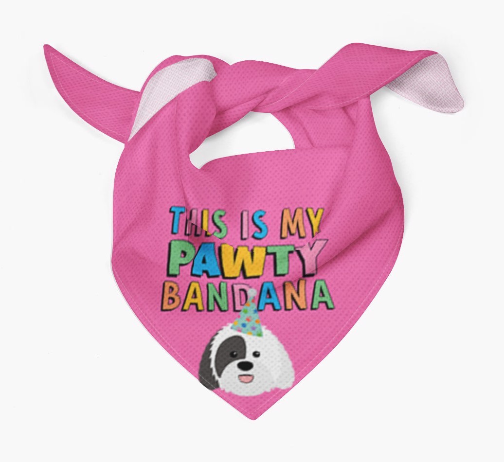 This Is My Pawty Bandana: Personalized {breedFullName} Bandana