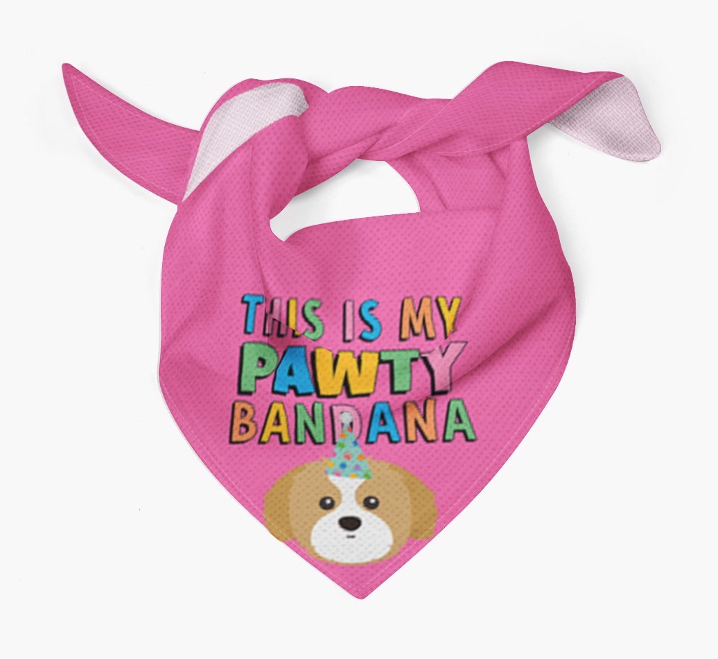 This Is My Pawty Bandana: Personalized {breedFullName} Bandana
