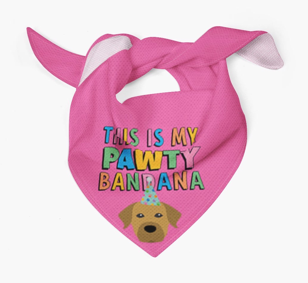 This Is My Pawty Bandana: Personalized {breedFullName} Bandana