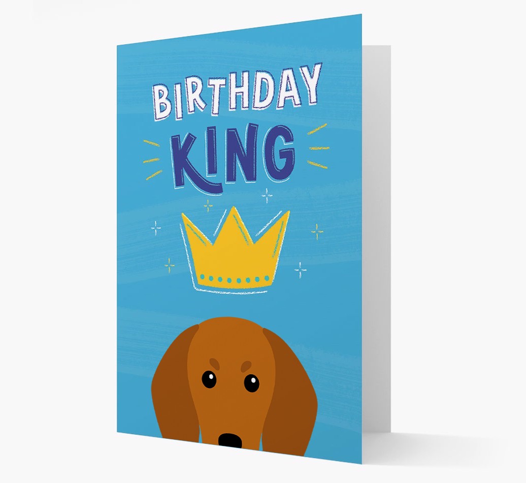 Birthday King: Personalized {breedFullName} Card
