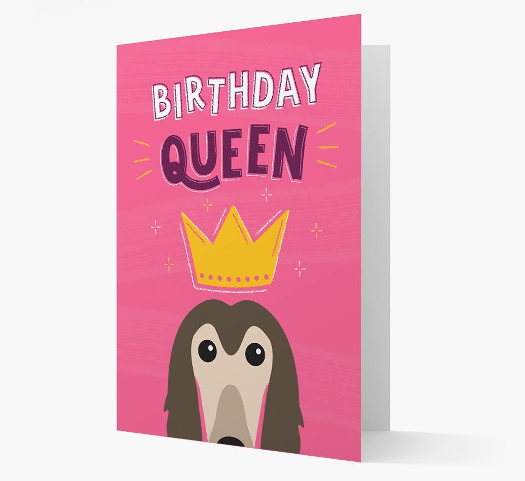 Birthday Queen: Personalised {breedFullName} Card
