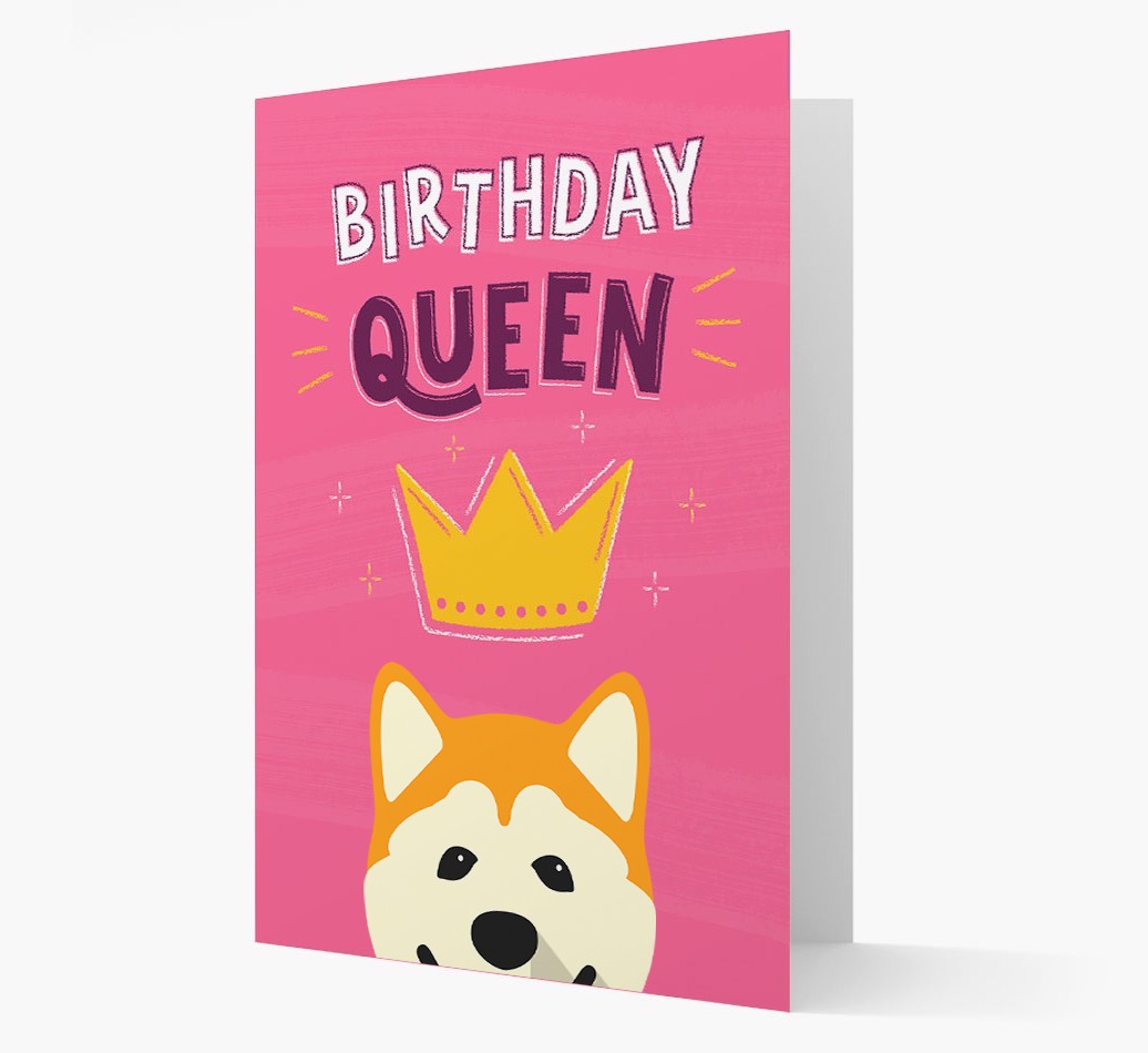 Birthday Queen: Personalised {breedFullName} Card