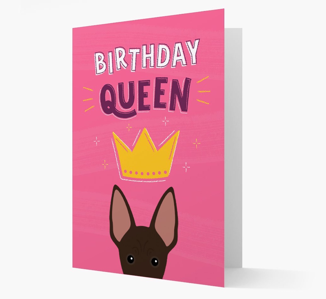 Birthday Queen: Personalised {breedFullName} Card
