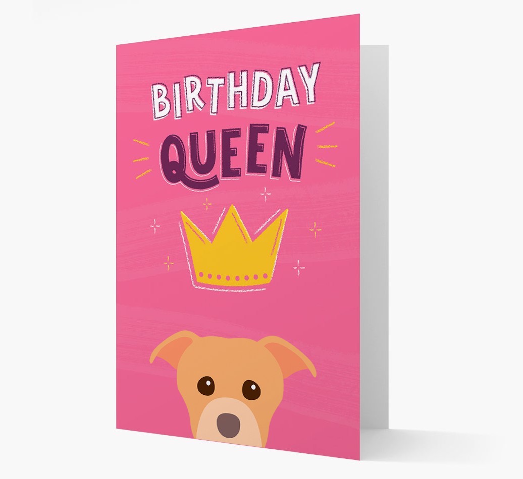 Birthday Queen: Personalised {breedFullName} Card