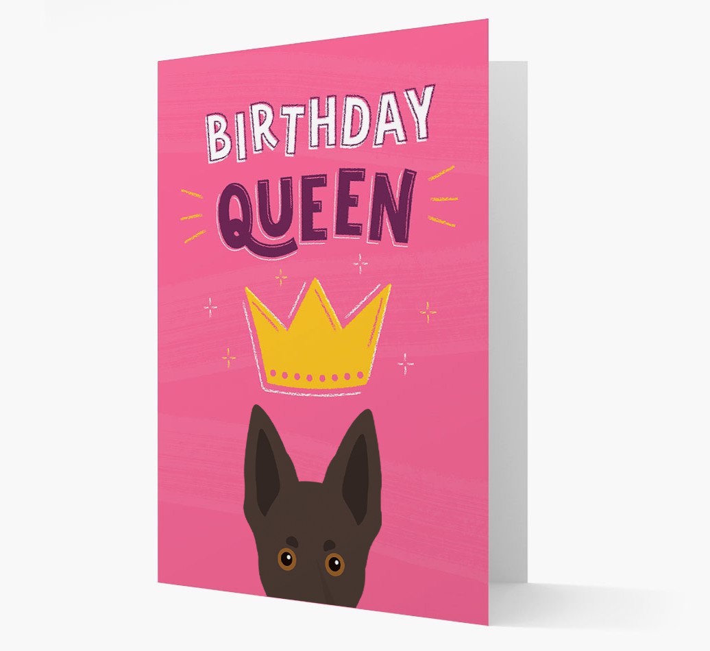Birthday Queen: Personalised {breedFullName} Card