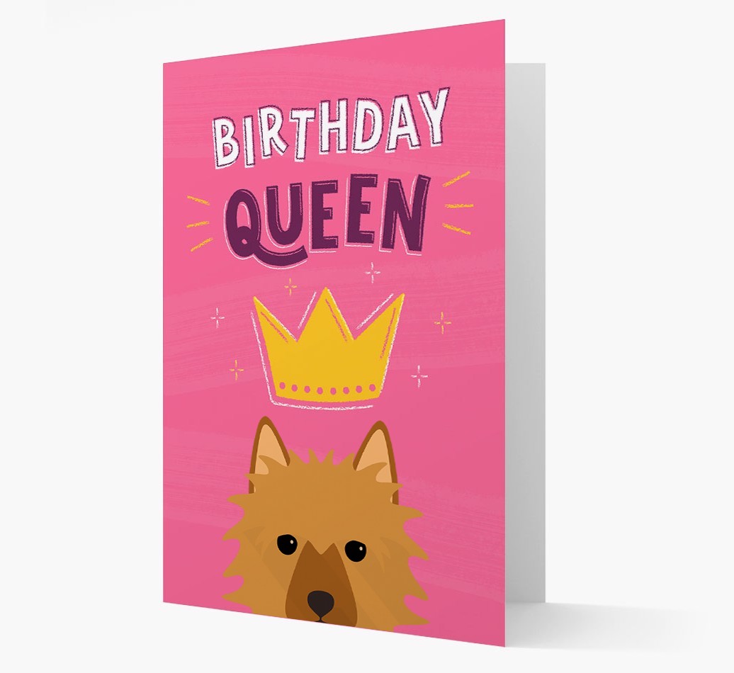 Birthday Queen: Personalised {breedFullName} Card