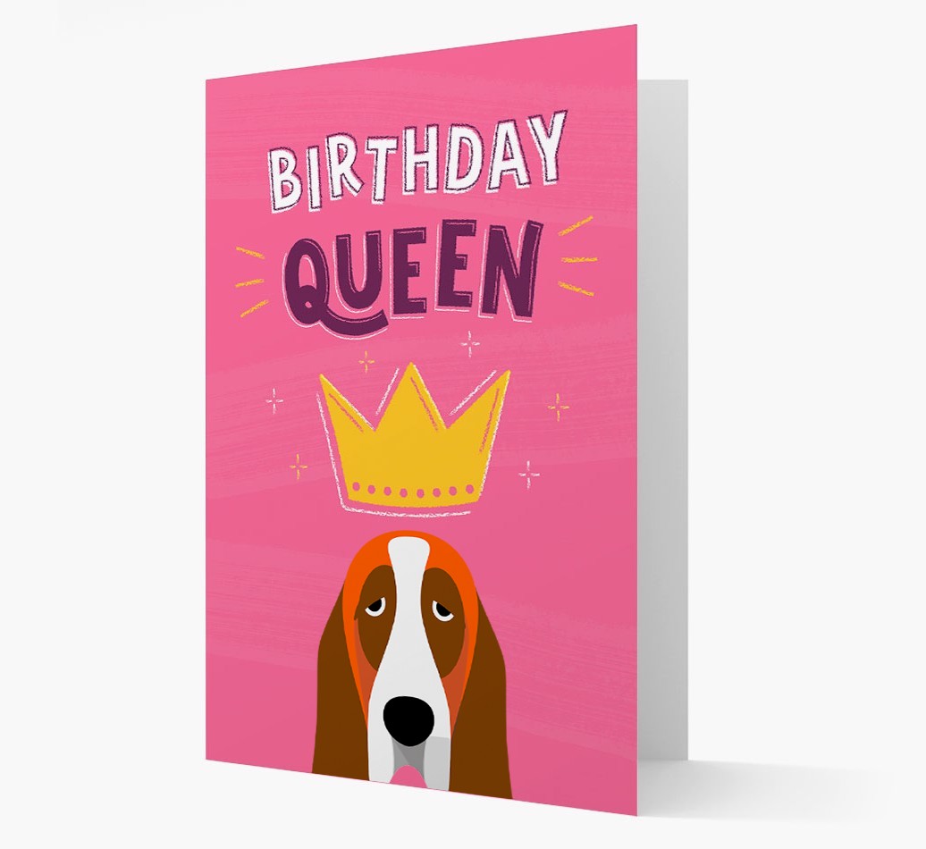 Birthday Queen: Personalised {breedFullName} Card