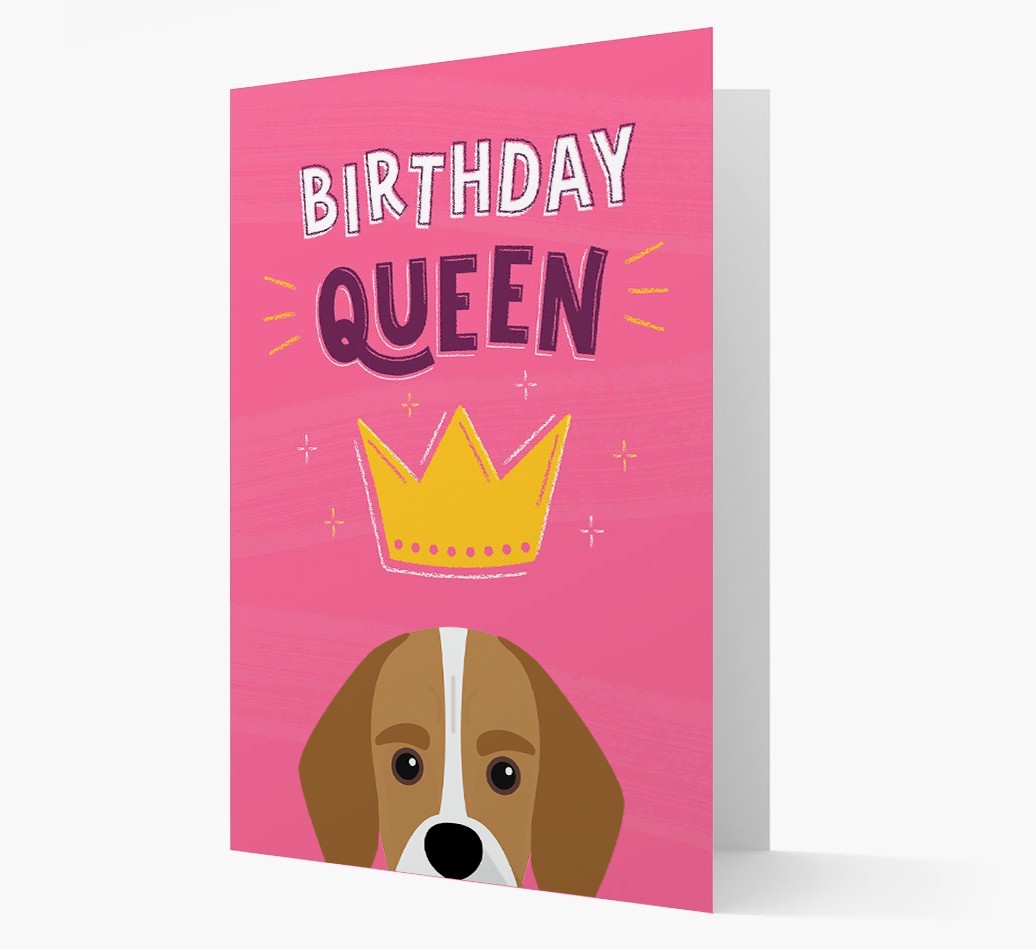 Birthday Queen: Personalised {breedFullName} Card