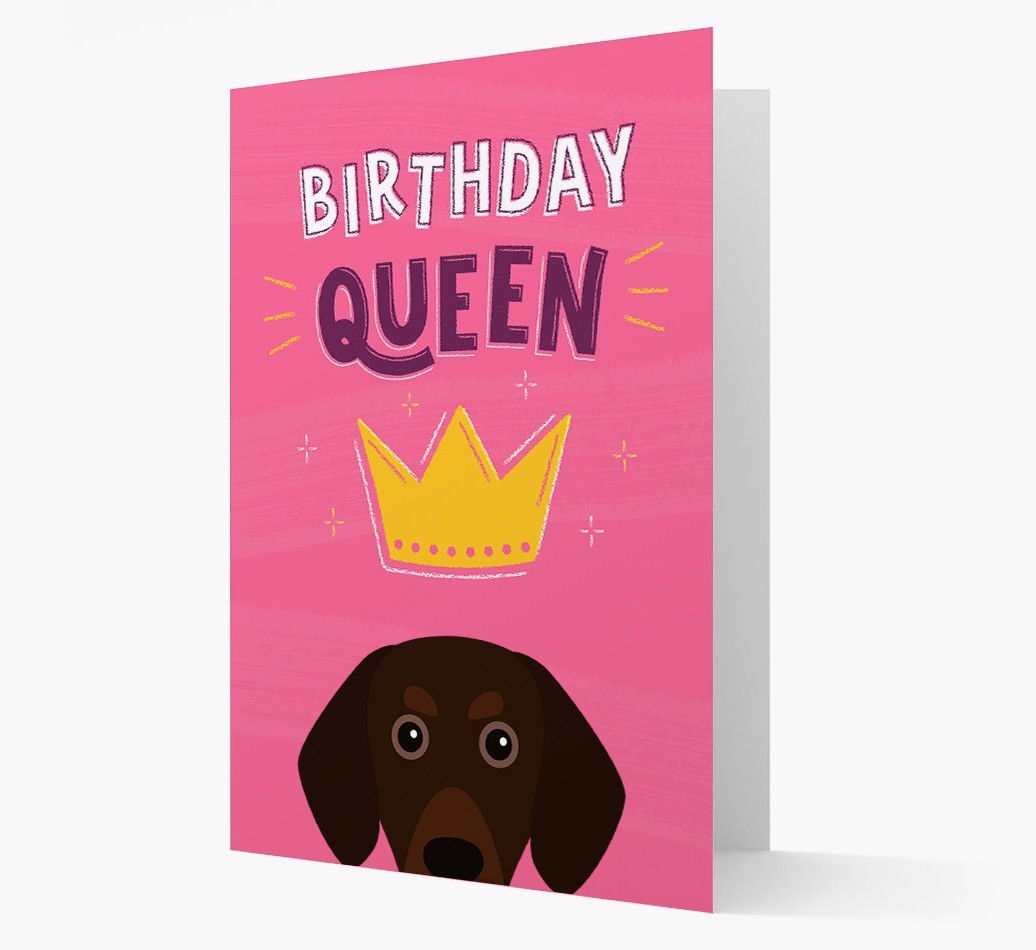 Birthday Queen: Personalised {breedFullName} Card