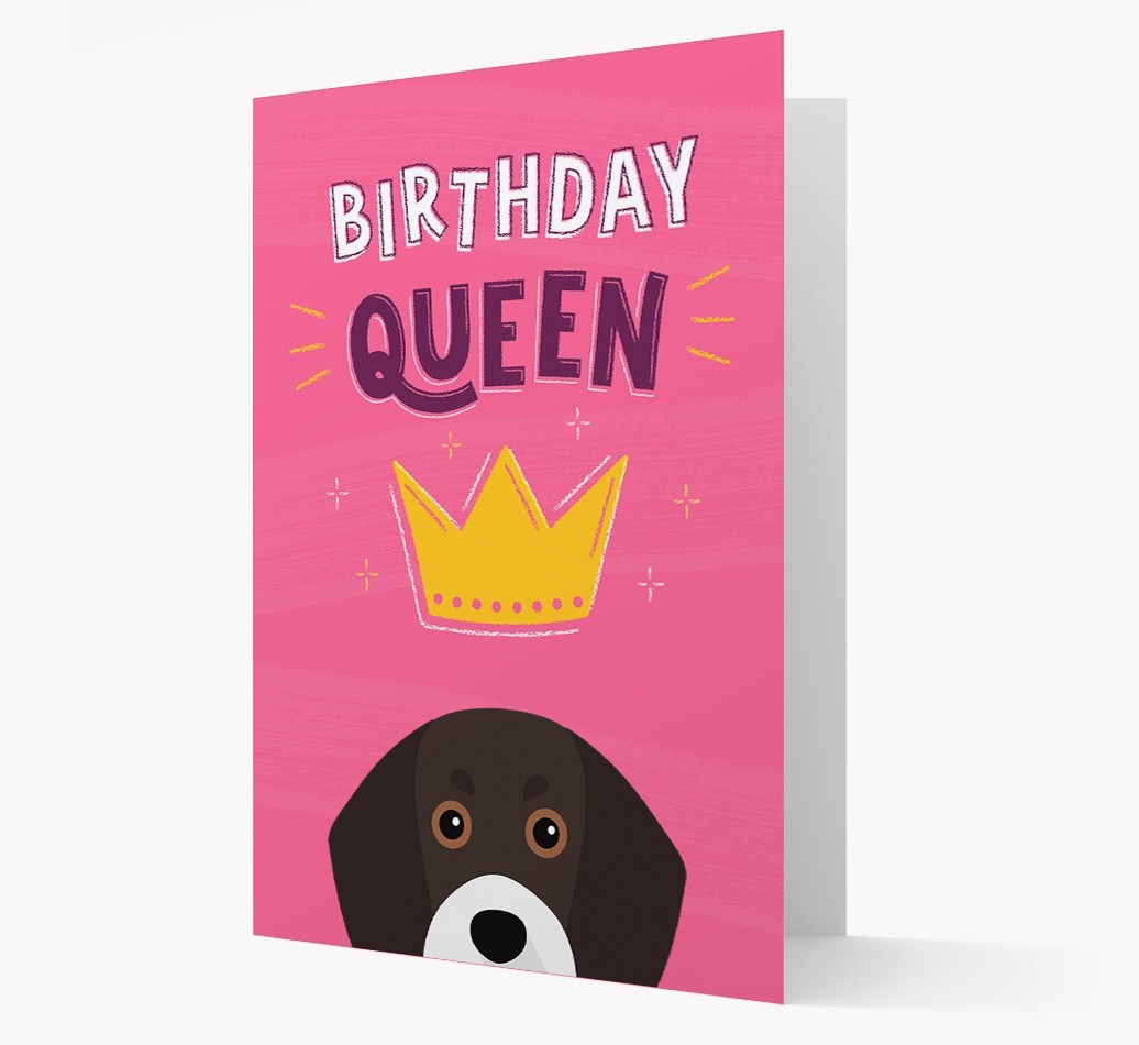Birthday Queen: Personalised {breedFullName} Card