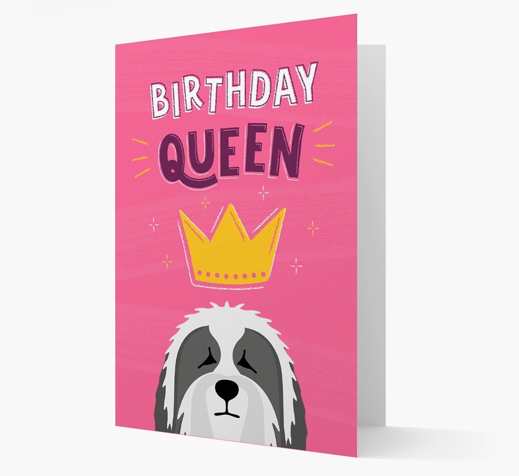 Birthday Queen: Personalised {breedFullName} Card