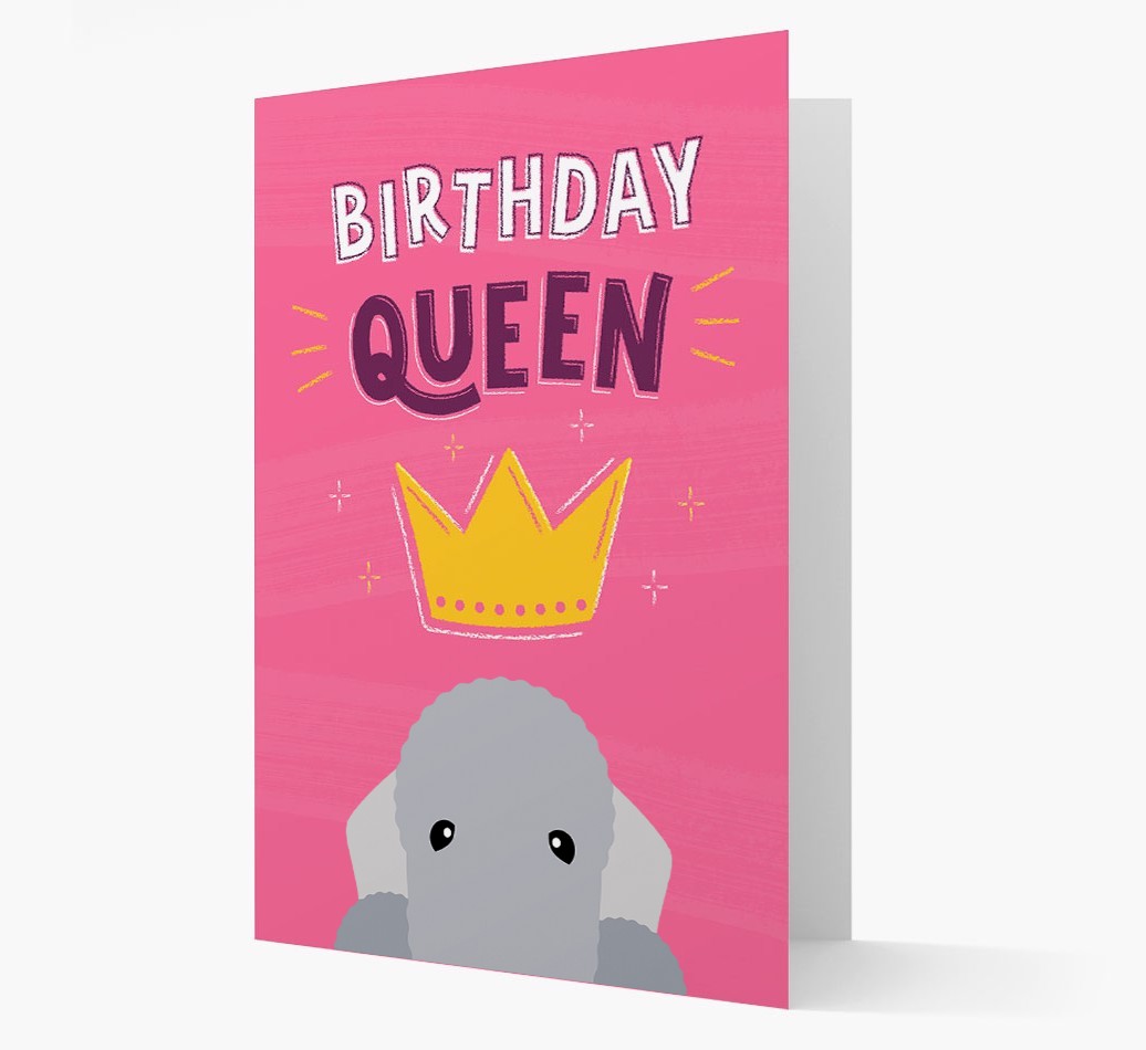 Birthday Queen: Personalised {breedFullName} Card