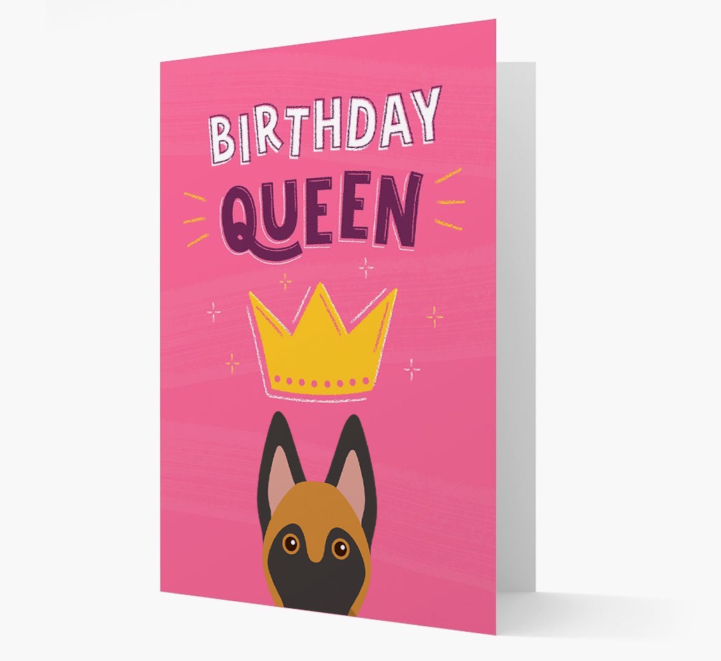 Birthday Queen: Personalised {breedFullName} Card