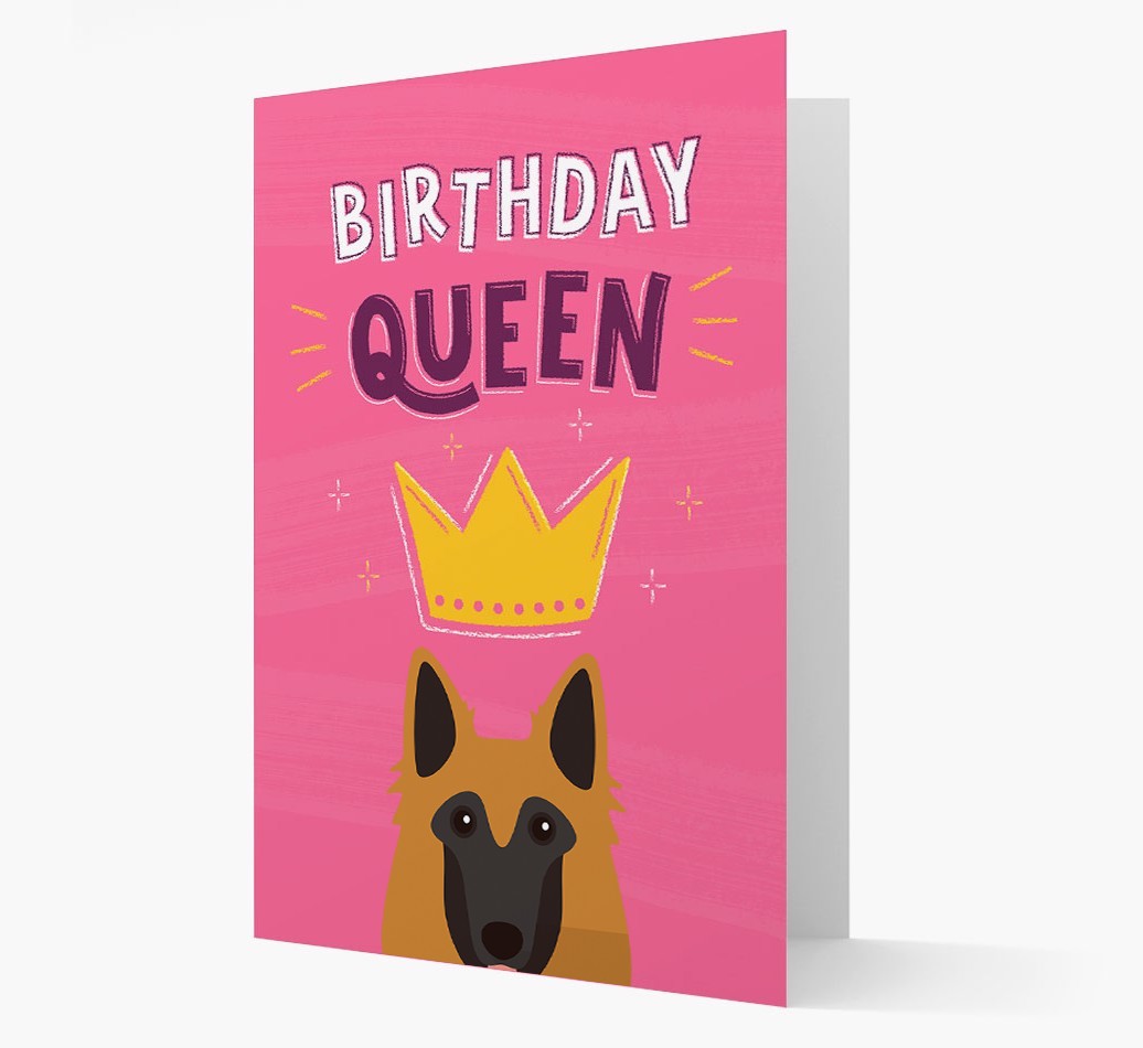 Birthday Queen: Personalised {breedFullName} Card