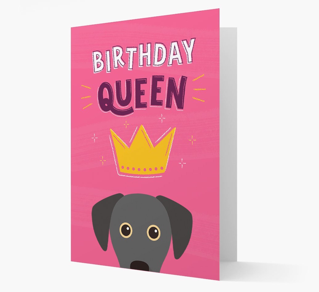 Birthday Queen: Personalised {breedFullName} Card
