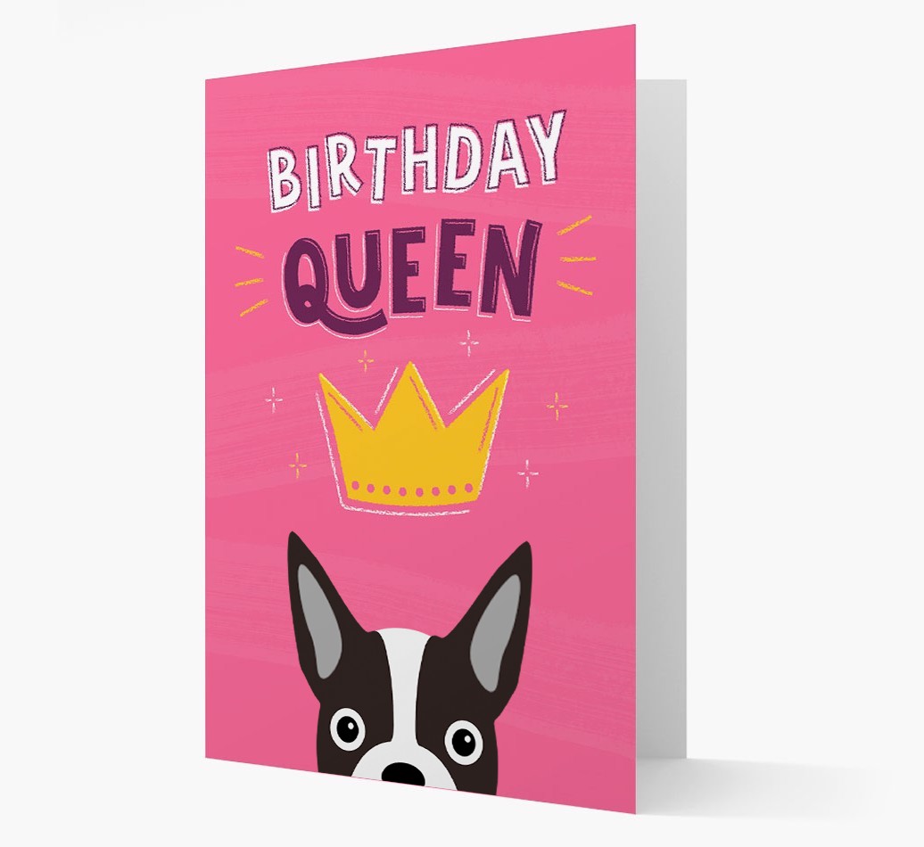 Birthday Queen: Personalised {breedFullName} Card