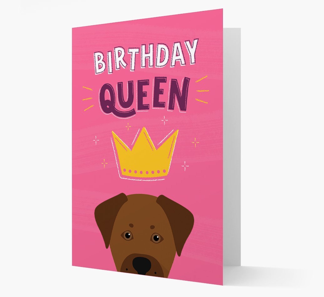 Birthday Queen: Personalised {breedFullName} Card