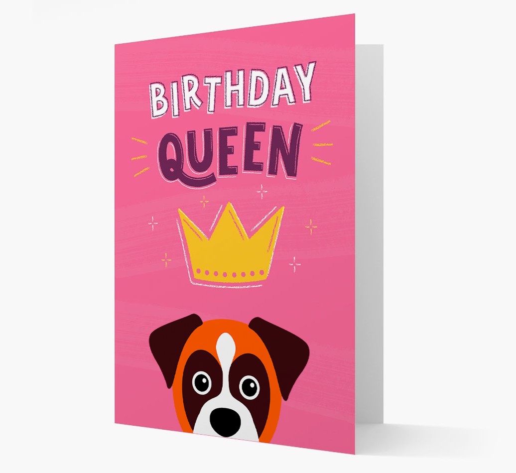 Birthday Queen: Personalised {breedFullName} Card
