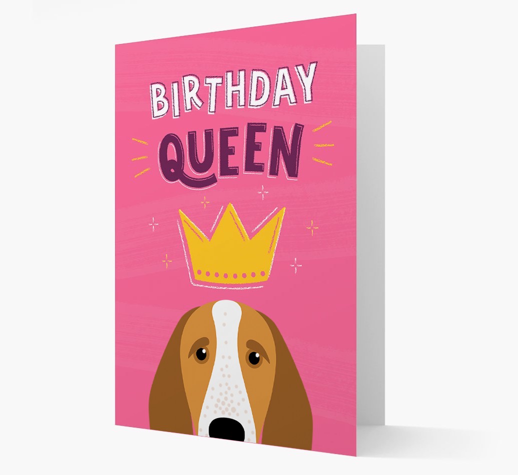 Birthday Queen: Personalised {breedFullName} Card